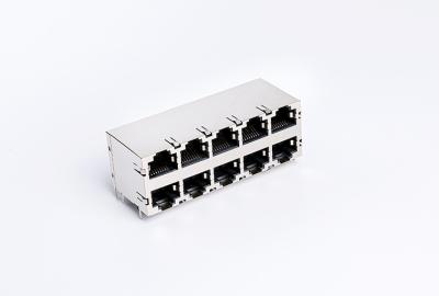 China 2X5 Network Switch Shielded Rj45 Jack With Internal Magnetics TM59B825T1X11 for sale