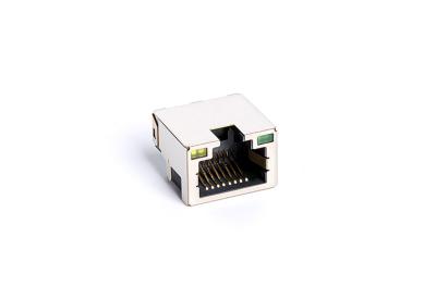 China Offset Type Rugged SMT RJ45 Jack / Tab Up Surface Mount Rj45 Connector TM58S811EXX1K for sale