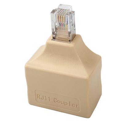 China 125V 1.5A RJ11 Modular Jack One Revolution Two Female Non Shielded for sale