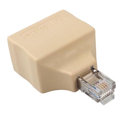China Unshielded RJ11 Modular Adapter Female To Female One Revolution for sale