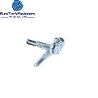 Quality 1 4" 5 16" 3/8" Zinc Plated Hex Flange Head Self Drilling And Tapping Screws For for sale