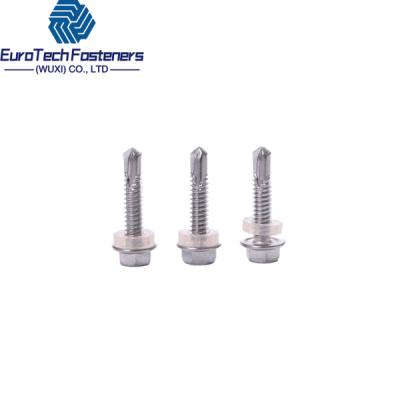 China Standard DIN7504 K  A2 A4 Hex Flange Self Tapping Screw M4.2 M4.8 M5.5 M6.3 for sale