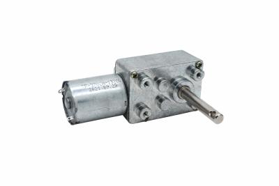 China 24V Dc Worm Gear Motor With Encoder Micro Ratio 1/52 For Industrial Equipment for sale