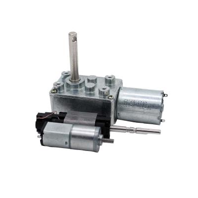 China Worm Gearbox DC Motor Manufacturer For Auto Curtain Smart Lock 24V Precision Electric 1/65 for sale
