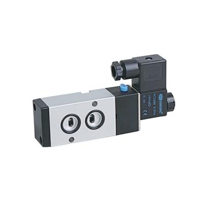 China Normally Closed Pneumatic Solenoid Valve 4V100 ~ 400 Series 5 / 2 Way Threaded for sale