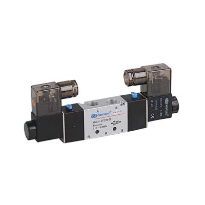 China 4V Series 5 / 2 Way Double Coil Solenoid Valve Normally Closed Airtac Type for sale