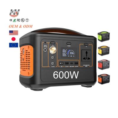China Outdoor Camping Portable Power Station with Solar for Home / UPS 700W Mini Smart Solar Generator Electric Portable Power Station for sale