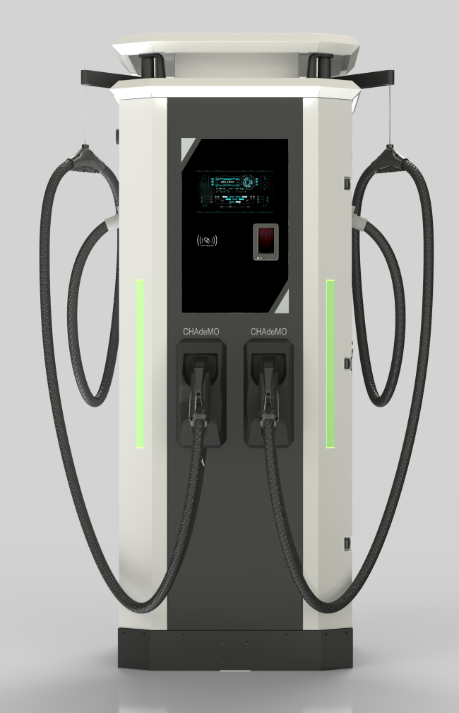 McKee 120kW Outdoor EV Charger side view