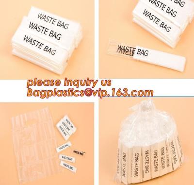 China Individually packed waste bag, individually packed, single fold,100% fully biodegradable die cut handle plastic shopping for sale