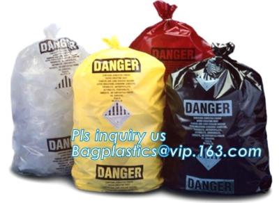 China PE asbestos waste bags, Disposal Plastic Bag for Construction Waste, rubbish bag for asbestos fibers, bagplastics, bagea for sale