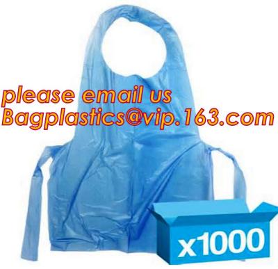 China Aseptic Blue Plastic Disposable Apron for Doctor Checking,Disposable aprons PE medical doctor apron,PE Apron For Doctor for sale