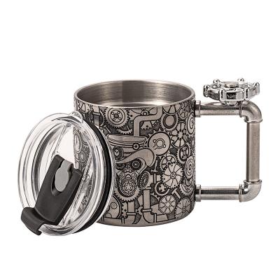 China 18/8 Stainless Steel Coffee Mug SS304 Insulated Travel Mug With Handle for sale