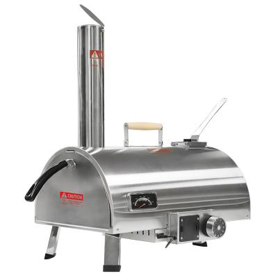 China 12 Inch Automatic Rotating Outdoor Pizza Oven Portable Wood Fired Pizza Grill Oven for sale