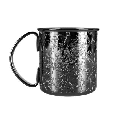 China Stainless Steel Beer Mug Etching Coffee Wine Cocktail Mugs For Camping for sale