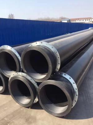 China 100% PE material made PE pipe with stub ends for slurry,dredge project for sale