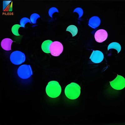 China 360 Degree LED Sphere String Lights Lucency Milky For Christmas Festival for sale