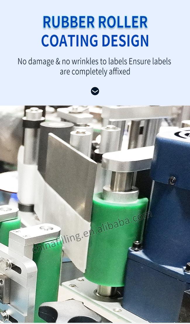 Automatic Plastic Protein Cans Label Pasting Round Bottle Labeling Machine with Date Printer
