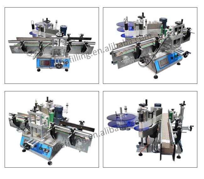Automatic Plastic Protein Cans Label Pasting Round Bottle Labeling Machine with Date Printer