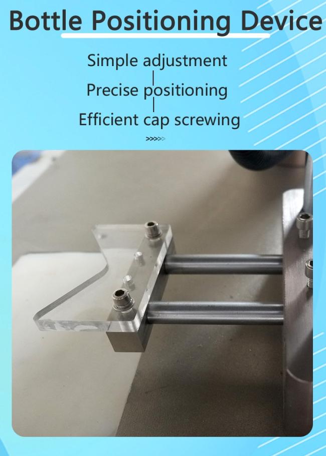 Small Pneumatic Honey PET Bench Bottle Screw Capper Mineral Water Bottle Cap Sealing Machine