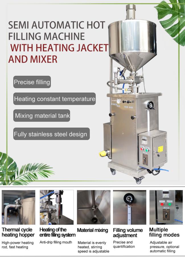 Hot Hair Removal Paste Remover Liquid Hairdressing Sugar Oil Dye Cream Wax Gel Filling Machine