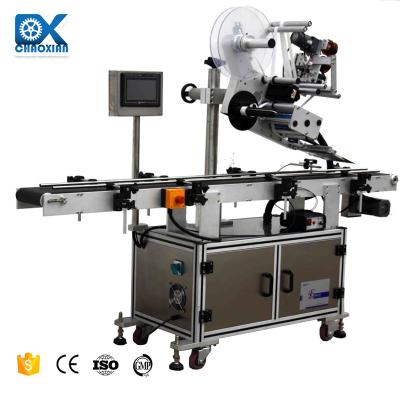 China Bags Boxes Bottles Flat Top Labeler Automatic Industrial Labeling Machine with Hot Stamp Date Coders for sale