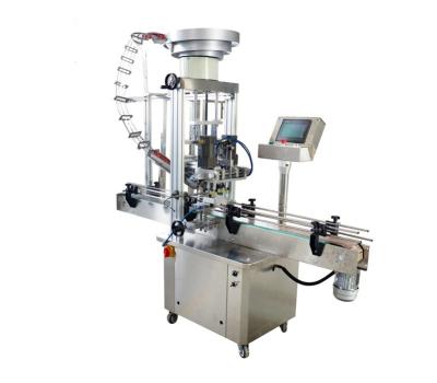 China Square Glass BottleTurntable Trigger Sprayer Pump 20 liter Jar Cap Automatic Capping Machine Price for sale