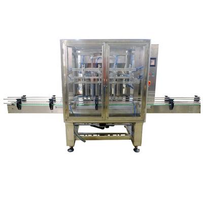 China Stainless Steel 4 Heads Linear Filler Beverage Juice Milk Automatic Oil Bottle Filling Machine for sale