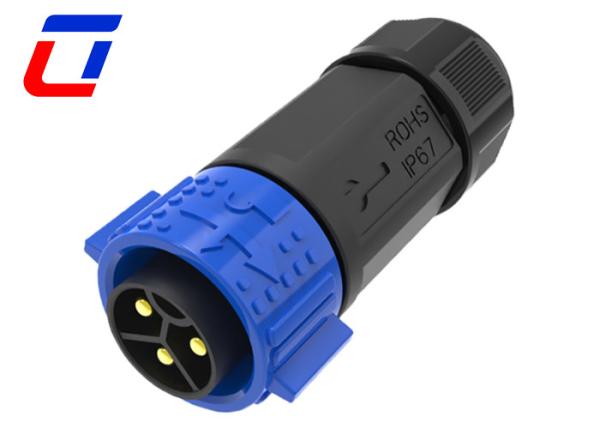 Quality 50A Waterproof Male Female Connector 3 Pin Circular Power Connector For 16mm OD for sale
