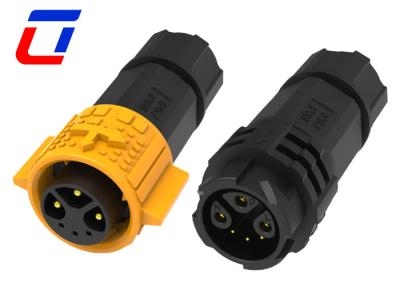 China 3+3 Pin Round Waterproof Circular Connector IP67 Male Female Connector 6 Pin for sale