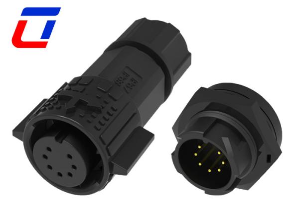 Quality M19 Quick Connect Waterproof Circular Connector 7 Pin Wire To Board Connectors for sale