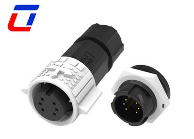China 6 Pin Waterproof Wire To Board Power Connector M19 Circular Plastic Connectors for sale
