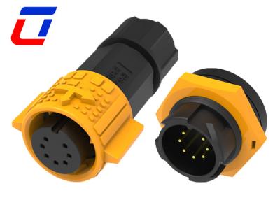 China Female Plug 7 Pin Data Connector Waterproof M19 Male Panel Mount Connector for sale