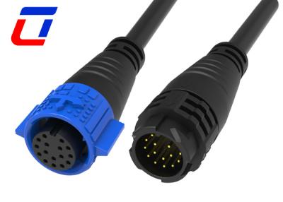 China 18 Pin Circular Waterproof Data Connector M19 Push Pull Cable To Cable Connectors for sale