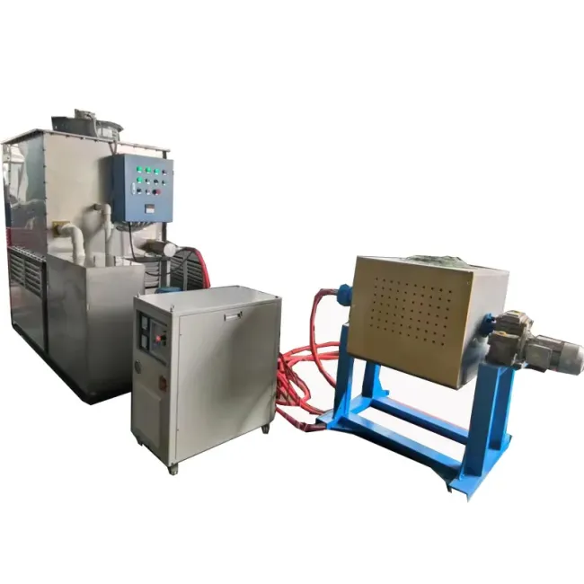 China Manfuacturer Supply IGBT Induction Metal Smelting Equipment (MF-80KW+20KG Melting furnace)