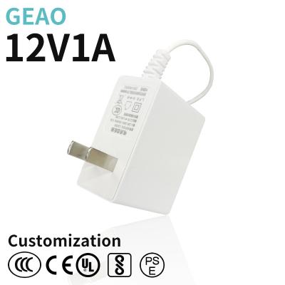 China 12V 1A Fast Charging Power Adapter 100VAC - 240VAC 12W Power Adaptor for sale
