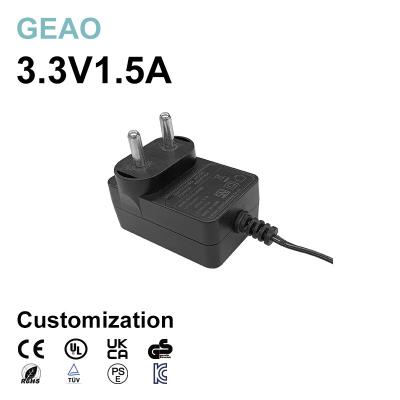 China 3.3v 1.5a Wall Mount Power Adapters For Original Foot Massager Christmas Tree Heated Blanket Showroom for sale
