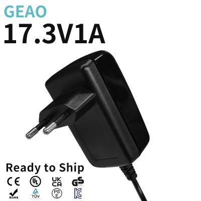China ODM 17.3V 1A Wall Mount Power Adapters PSE With 1 Year Warranty for sale