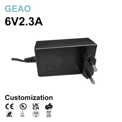 China 6V 2.3A Adaptador de alimentación montado en la pared para personalización Equipo de red de fotograma digital Router lámpara de uñas en venta
