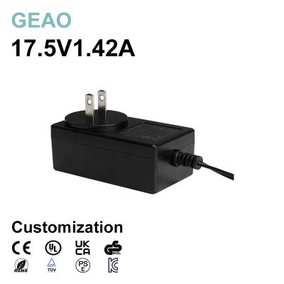 China 17.5V 1.42A Wall Mounted Power Adapters For Worldwide Depilator Monitor Cricut Iptv Box Led Strip for sale