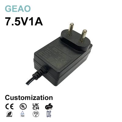 China 7.5V 1A AC Power Adapter For AC DC Grinder Electric Drill Small Electronic Water Purifier for sale