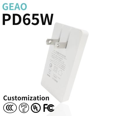 China 20V 3.25A PD 65W GaN Charger USB C QC3.0 Fast Charger For Laptop Phone for sale