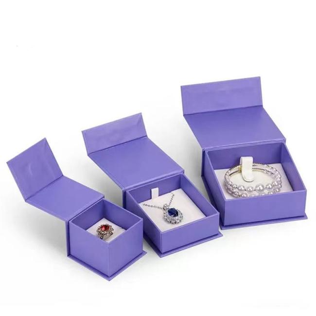 High Quality Biodegradable Custom Cardboard Paper Watch Packaging Gift Jewellery Boxes with Logo Book Shape Magnetic Jewelry Box