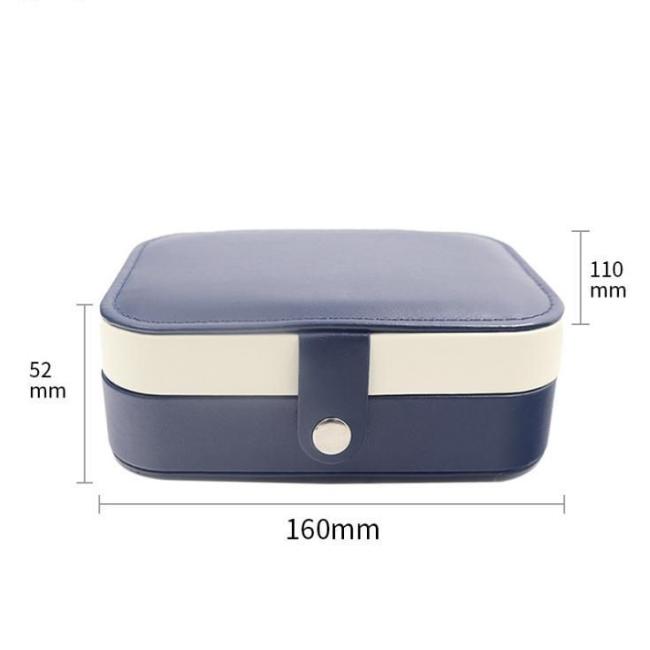 China Wholesale Custom Logo Two Layers Jewelry Box, 16*11*5.2cm Luxury Flocking Lining PU Leather Packaging Gift Box, Free Samples Available