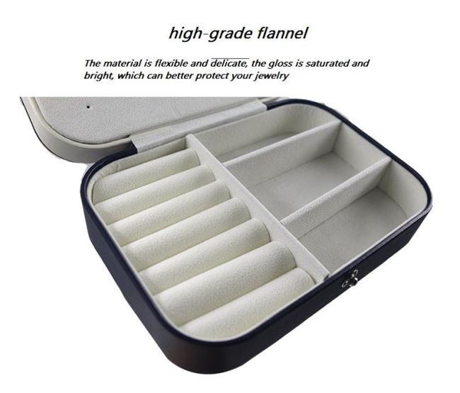 China Wholesale Custom Logo Two Layers Jewelry Box, 16*11*5.2cm Luxury Flocking Lining PU Leather Packaging Gift Box, Free Samples Available