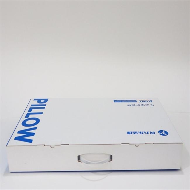 Custom Logo Folding Flat Corrugated Cardboard Kraft Paper Household Pillow Fruits Foods Packaging/Shipping/Moving/Storage Boxes Mailer Box with Plastic Handle