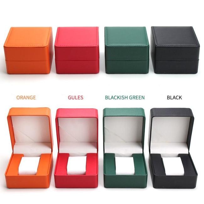 China Factory Customized Logo Luxury Handmade PU Leather Watch Jewelry Storage Box Packing Packaging Display Boxes