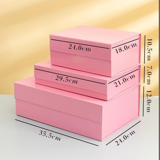 Custom Luxury Foldable Magnetic Paper Cardboard Christmas Gift Box Wedding Party Festival Gift Folding Packaging Boxes for Cosmetics Makeup Jewelry Clothes Tie