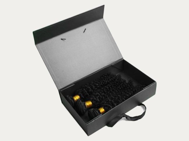 Custom Printed Packaging Paper Magnetic Folding Foldable Gift Box for Cosmetic Tea Coffee Perfume Jewellery Wig Human Hair Extension