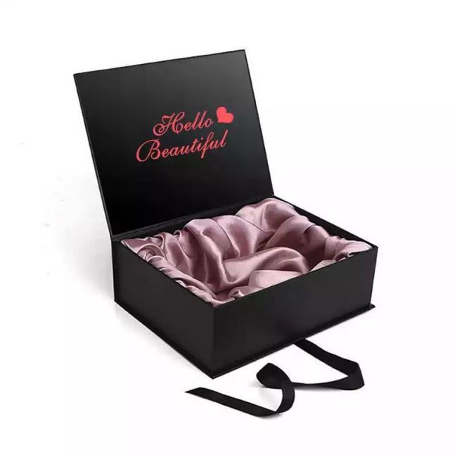 Luxury Folding Paper Packaging Carton Box, Custom Logo Printed Human Hair Wig Extensions Gift Box