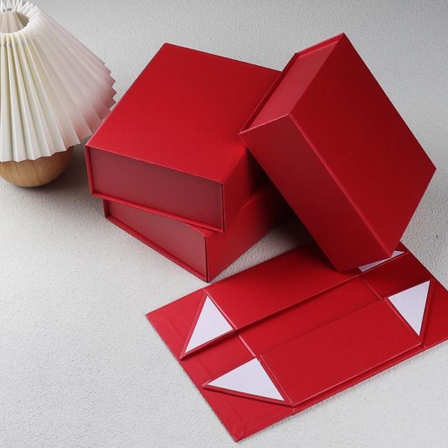 Custom Logo Printed Cosmetic Jewellery Folding Cardboard Box, Christmas Decoration Paper Gift Box